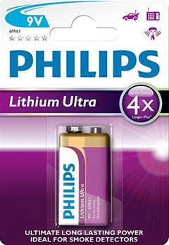philips 9v lithium ultra