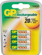 GP 1000 mAh AAA oplaadbare batterijen