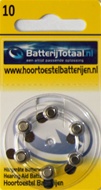 BatterijTotaal.nl 10 hoortoestel batterijen type 10 geel 