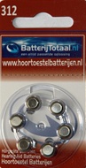 BatterijTotaal.nl 312 hoortoestel batterijen type 312 bruin 