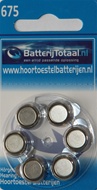 BatterijTotaal.nl 675 hoortoestel batterijen type 675 blauw 