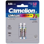 2 stuks Camelion lithium AAA batterijen 1200 mAh