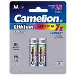 2 stuks Camelion lithium AA batterijen 2900 mAh