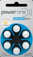 Power One 675 Implant Plus CI batterijen