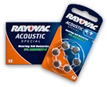 Rayovac 13 Acoustic Special hoortoestel batterijen type 13 oranje