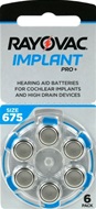 Rayovac 675 Cochlear Implant Pro+ CI hoortoestel batterijen