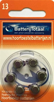 batterijtotaal.nl 13 oranje hoorbatterijen pr 48