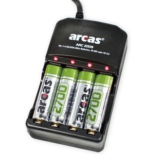 arcas-oplader-4-oplaadbare-aa-batterijen-2700