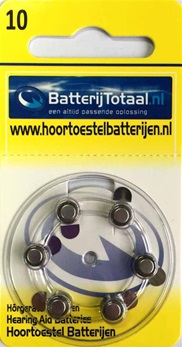batterijtotaal.nl 10 geel hoorbatterijen pr 70