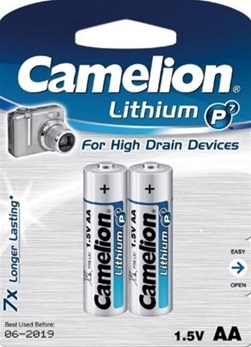 camelion lithium aa penlite fr6 l91 1.5V