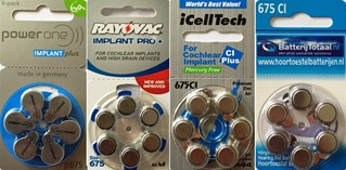 ci proefpakket cochlear implant 675 powerone rayovac icelltech batterijtotaal.nl