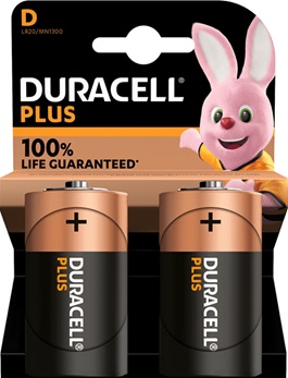 Duracell_Plus_100%_D__MN1300__LR20_Alkaline batterijen