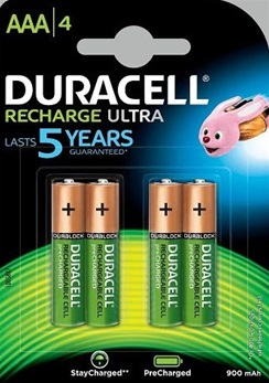 duracell recharge ultra AAA blister 4 900 mah HR03