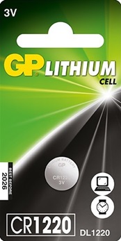 gp lithium cr1220 dl1220 4891199004346 3V