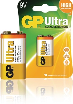 gp ultra 9V blok batterij 6LR61 MN1604