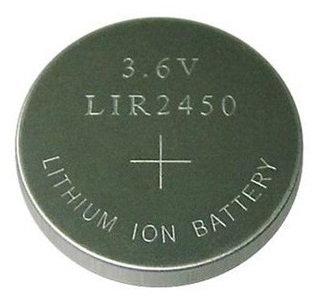 LIR 2450 oplaadbare li-ion knoopcel batterij 3.6V