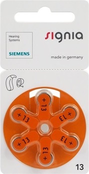Siemens Signia type 13 MF hoorbatterijen PR 48