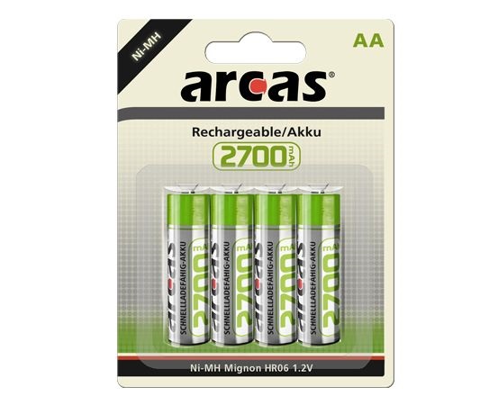 snelweg Napier kennisgeving Arcas 2700 mAh AA oplaadbare batterijen | BatterijTotaal.nl