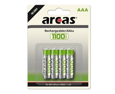 Mens Ga lekker liggen Lionel Green Street Arcas 1100 mAh AAA oplaadbare batterijen | BatterijTotaal.nl