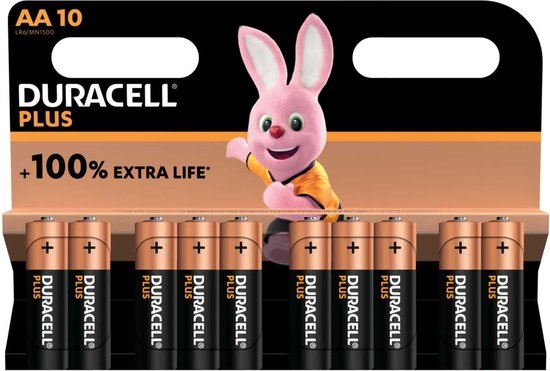 Verantwoordelijk persoon puberteit Geestelijk Duracell AA penlite batterijen 10-pack | BatterijTotaal.nl