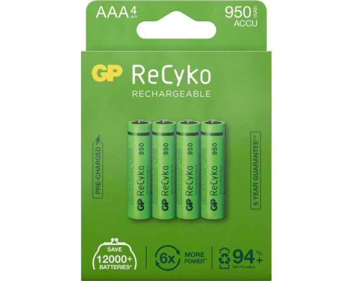 Verduisteren interval schild GP 950 mAh ReCyKo AAA oplaadbare batterijen | BatterijTotaal.nl