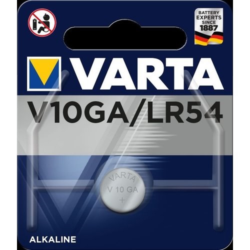 1 stuks Varta Alkaline Knoopcel LR 54, V 10 GA, 189 1.5V prijs een afname van 10 st. | BatterijTotaal.nl