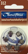BatterijTotaal.nl 312 hoortoestel batterijen type 312 bruin 