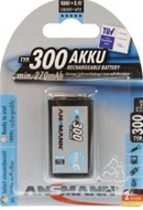 Ansmann 300 mAh 9 V oplaadbare batterij