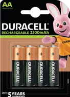 Duracell Pre Charged 2400 mAh AA oplaadbare batterijen