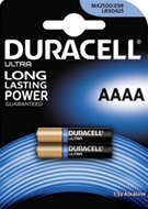 2 stuks Duracell AAAA ultra alkaline batterijen