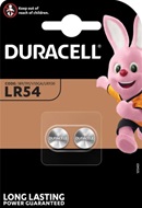 2 stuks Duracell Alkaline Knoopcel LR 54, V 10 GA, 189 1.5V (prijs bij een afname van 10 st.)