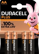 Duracell Plus alkaline batterijen type AA (penlite)