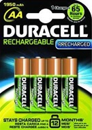Duracell Pre Charged 2400 mAh AA oplaadbare batterijen