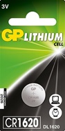 1 stuks GP Lithium Knoopcel CR 1620 3V (prijs bij een afname van 10 st.)