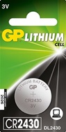 1 stuks GP Lithium Knoopcel CR 2430 3V (prijs bij een afname van 10 st.)