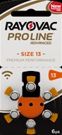 Rayovac 13 Proline Advanced hoortoestel batterijen type 13 oranje