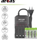 arcas-arc 2009-lader-met 4 oplaadbare batterijen-AA