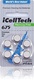 iCelltech 675 DS hoortoestel batterijen type 675 blauw (geen CI)